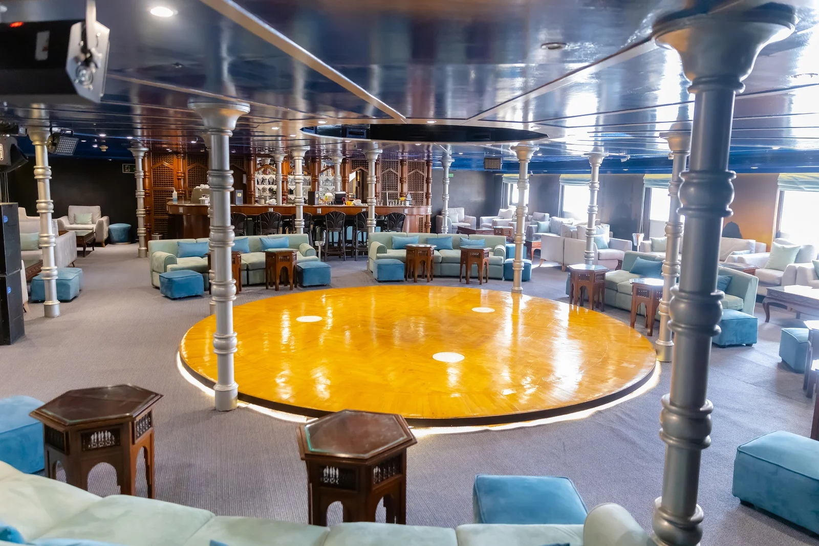 Lounge aboard the MS Champollion II Nile Cruise Nile cruise